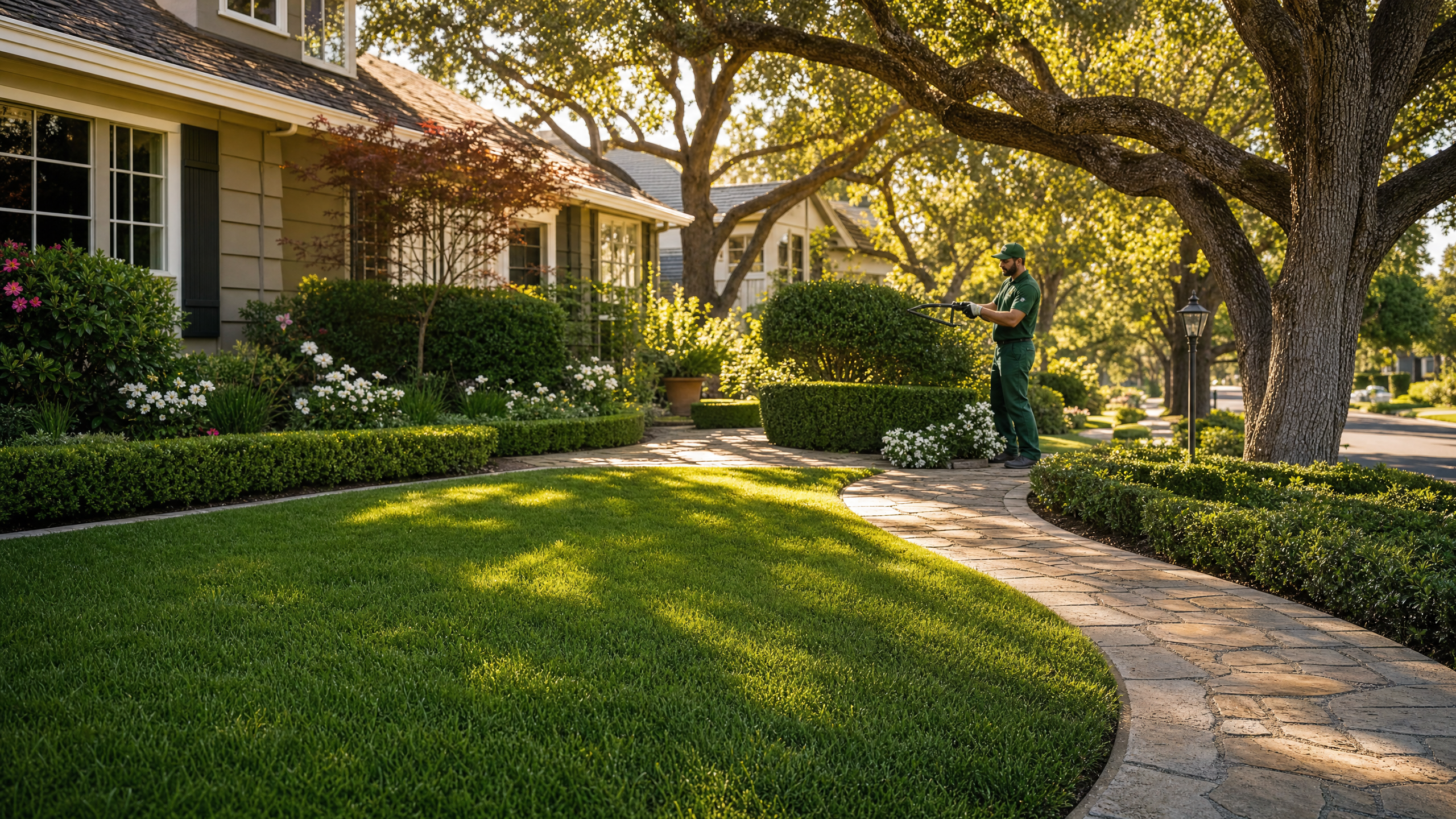 Well maintained yard